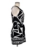 AGB Graphic Black Casual Dress Size M - photo 4