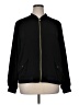 Susan Graver Solid Black Track Jacket Size XL - photo 1