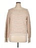 Tahari Stripes Tan Pullover Sweater Size XL - photo 1