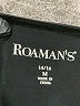 Roaman's Black Short Sleeve Top Size 14 (M) - photo 7