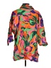 Stone Fox 100% Linen Color Block Orange 3/4 Sleeve Button-Down Shirt Size XS - photo 2