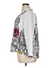 John Mark Graphic Gray White 3/4 Sleeve Blouse Size XL (petite) - photo 5
