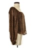 LUCCA 100% Polyester Brown Long Sleeve Blouse Size S - photo 4