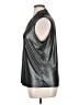 Nine West Metallic Silver Sleeveless Blouse Size XL - photo 5