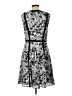 Talbots 100% Polyester Graphic Gray Cocktail Dress Size 10 - photo 2