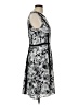 Talbots 100% Polyester Graphic Gray Cocktail Dress Size 10 - photo 4