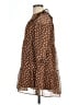Hayden 100% Polyester Polka Dots Brown Casual Dress Size L - photo 5