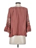 Max Studio 100% Rayon Brown 3/4 Sleeve Blouse Size S - photo 2