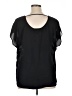 Lane Bryant Black Short Sleeve Blouse Size 14/16 - photo 2