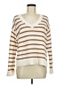Ann Taylor LOFT 100% Cotton Stripes Ivory Pullover Sweater Size M - photo 1