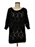 Miss Chievous 100% Nylon Black 3/4 Sleeve Top Size M - photo 1