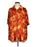 Joanna Floral Orange Short Sleeve Blouse Size XS (estimated) - photo 1