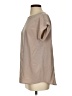 W by Worth 100% Silk Tan Short Sleeve Silk Top Size P (petite) - photo 5