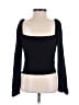 Reformation Black Long Sleeve Top Size 0 - photo 2