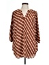 Unbranded 100% Polyester Brown 3/4 Sleeve Blouse Size L (estimated) - photo 1