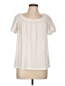 MICHAEL Michael Kors Ivory Short Sleeve Blouse Size L - photo 1