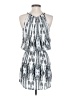 Wanderlux 100% Polyester Graphic Silver Cocktail Dress Size S - photo 2