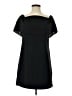 Charles Henry Solid Black Casual Dress Size XS - photo 1
