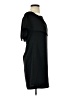 Charles Henry Solid Black Casual Dress Size XS - photo 4