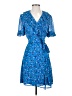 Charles Henry 100% Polyester Blue Cocktail Dress Size S - photo 1