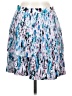 J.Crew 100% Polyester Print Blue Casual Skirt Size 2 - photo 1