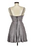Trixxi 100% Polyester Metallic Silver Cocktail Dress Size M - photo 2