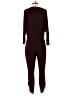 Express Solid Burgundy Jumpsuit Size M - photo 2