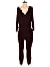 Express Solid Burgundy Jumpsuit Size M - photo 1