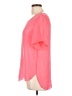Wilfred 100% Silk Pink Short Sleeve Silk Top Size L - photo 5