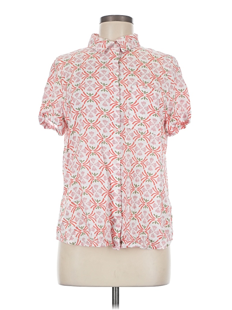 Pre-owned Croft & Barrow Short Sleeve Polo Shirt In Pink