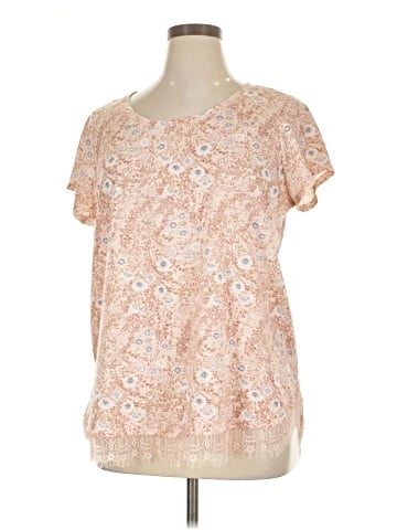 LC Lauren Conrad Short Sleeve Blouse (view 1)