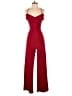 Assorted Brands Solid Red Burgundy Jumpsuit Size M - photo 1