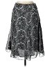 East5th 100% Polyester Paisley Silver Formal Skirt Size 10 - photo 2