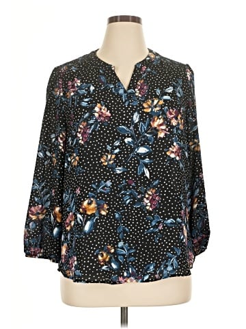 By & By 3/4 Sleeve Blouse (view 1)