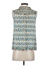 Marc by Marc Jacobs 100% Silk Blue Ivory Sleeveless Silk Top Size 4 - photo 2