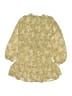 Art Class 100% Polyester Paisley Yellow Dress Size 6 - photo 2