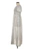 Assorted Brands 100% Rayon Stripes Gray Casual Dress Size M - photo 5