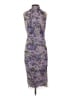 Chico's Print Purple Cocktail Dress Size XS (00) - photo 1