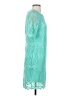 R&K 100% Polyester Teal Cocktail Dress Size 4 - photo 4