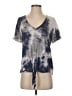 t.la Tie-dye Gray Short Sleeve Top Size S - photo 1