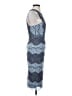 ERIN Erin Fetherston Chevron-herringbone Blue Cocktail Dress Size 0 - photo 4