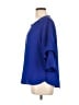 Unbranded 100% Polyester Blue 3/4 Sleeve Blouse Size L - photo 5