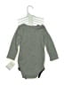 Hb 100% Cotton Print Green Long Sleeve Onesie Size 9-12 mo - photo 2