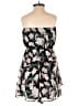 Express 100% Polyester Tropical Green Black Romper Size S - photo 2