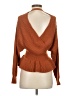 Shein 100% Acrylic Orange Long Sleeve Top Size 4 - photo 2