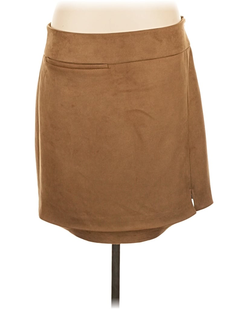 Pre-owned Dkny Casual Skirt In Brown