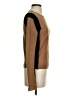 A.L.C. 100% Wool Color Block Brown Tan Wool Pullover Sweater Size S - photo 4