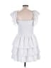 Express White Casual Dress Size L - photo 2