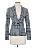 Express Plaid Blue Blazer Size 00 - photo 1