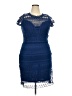 Soieblu 100% Polyester Blue Cocktail Dress Size 2X - photo 1